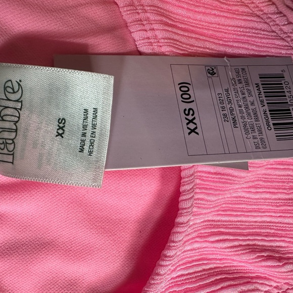 Wild Fable Pink Ribbed Swim Bottom - Picture 2 of 4